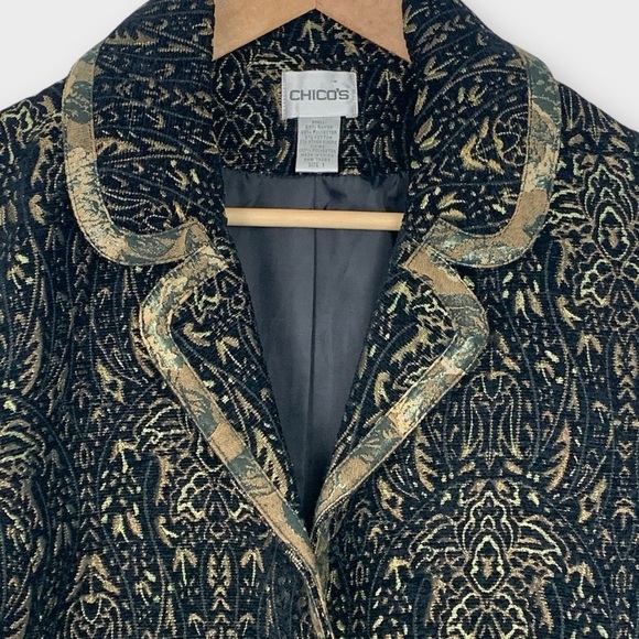 Chico’s Baroque Brocade Tapestry BlazerJacket - Picture 3 of 7